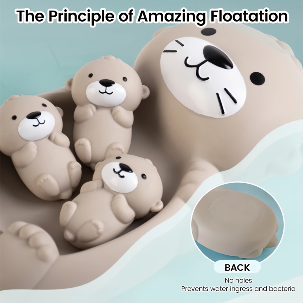 AliExpress Children's Bathroom Floating Animal Otter Sealed Floating Water Toy Baby Bath Toys Swimming Pool Toy Comfort Toy Baby Bath Duck, view 6
