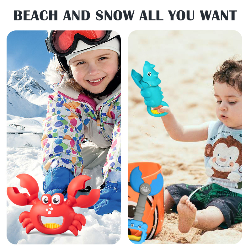 AliExpress Children's Beach Toy, Lobster, Dinosaur Toy Clip, Male and Female Crab Foot Pliers, Robotic Arm, Beach Dredging Shovel Set, view 3