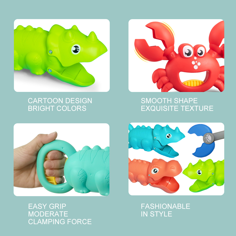 AliExpress Children's Beach Toy, Lobster, Dinosaur Toy Clip, Male and Female Crab Foot Pliers, Robotic Arm, Beach Dredging Shovel Set, view 6