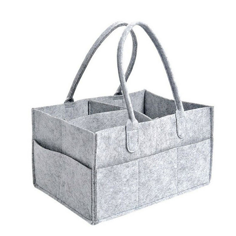 AliExpress Children's Felt Diaper Storage Bag Baby Miscellaneous Toys Diapers Large Capacity Felt Diaper Bag, view 5