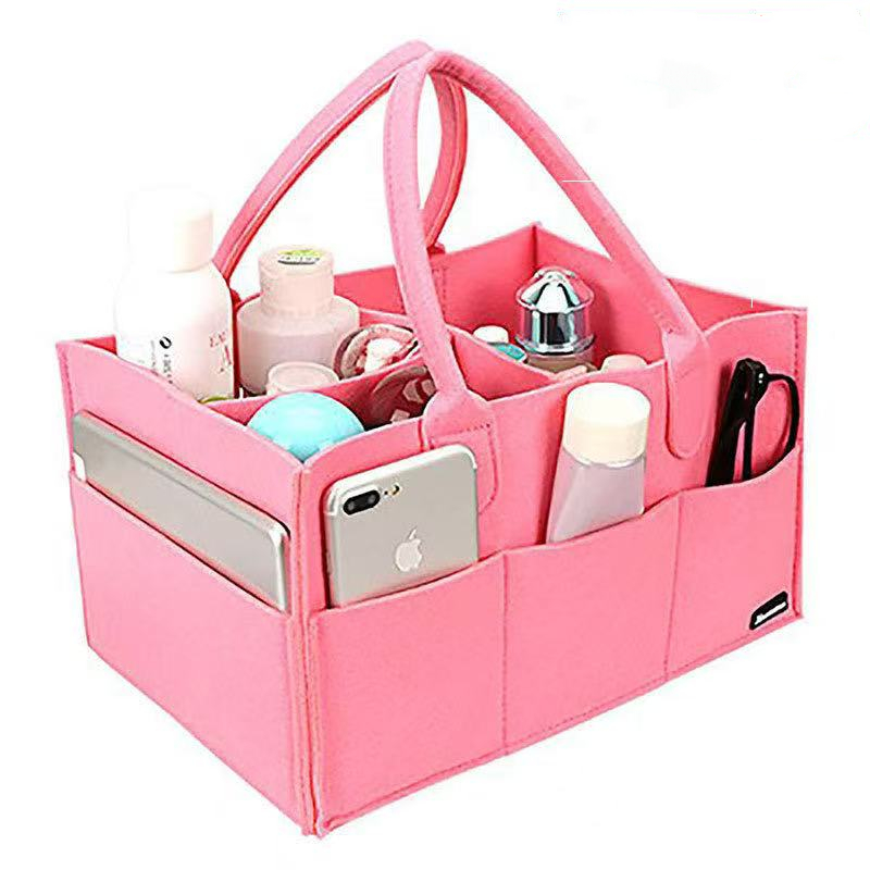 AliExpress Children's Felt Diaper Storage Bag Baby Miscellaneous Toys Diapers Large Capacity Felt Diaper Bag, view 5