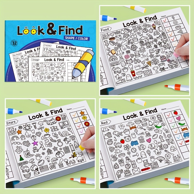 AliExpress Children's Hidden Objects Coloring Book, view 3