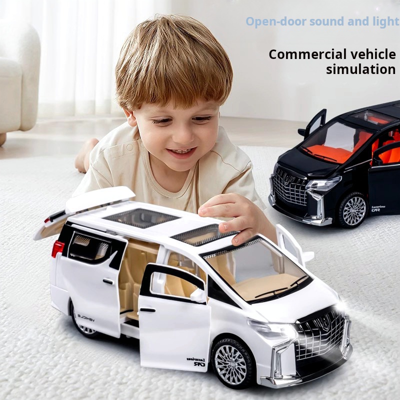 AliExpress Children's Inertia Pull back Car Toy with Lighting Sound Simulation Commercial Car Model Boy Gift Toy Car Kids Holiday Gift, view 2