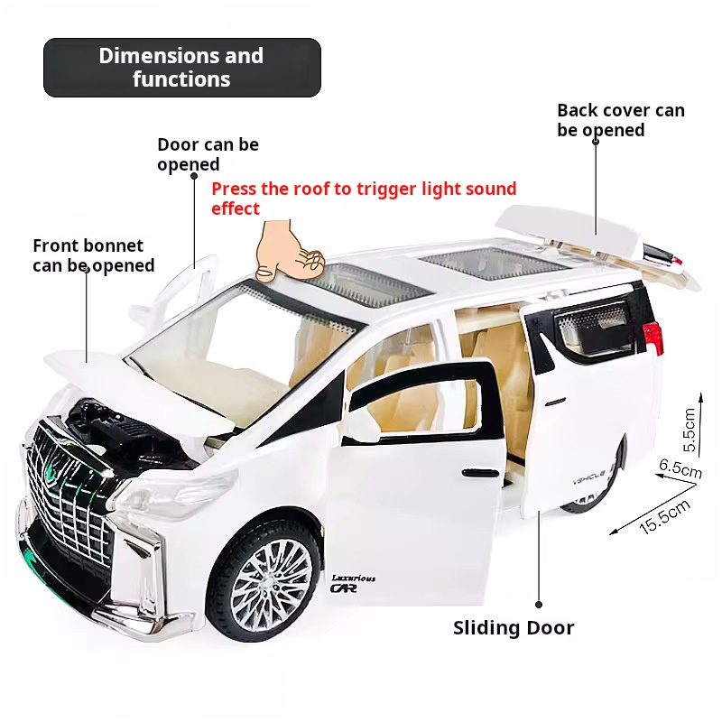 AliExpress Children's Inertia Pull back Car Toy with Lighting Sound Simulation Commercial Car Model Boy Gift Toy Car Kids Holiday Gift, view 6