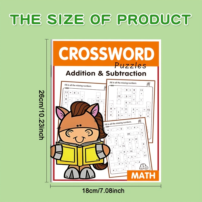 AliExpress Children's math crossword puzzle book, practice addition and subtraction within 20, Christmas gift, view 2