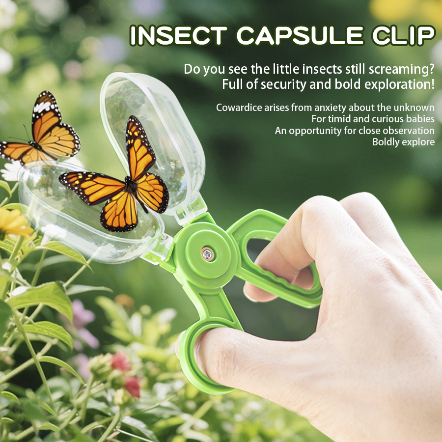 AliExpress Children'S Natural Outdoor Adventure Insect Capture Net Observation Box Telescope Magnifying Glass Set Clip Backpack Insect Jar, view 5