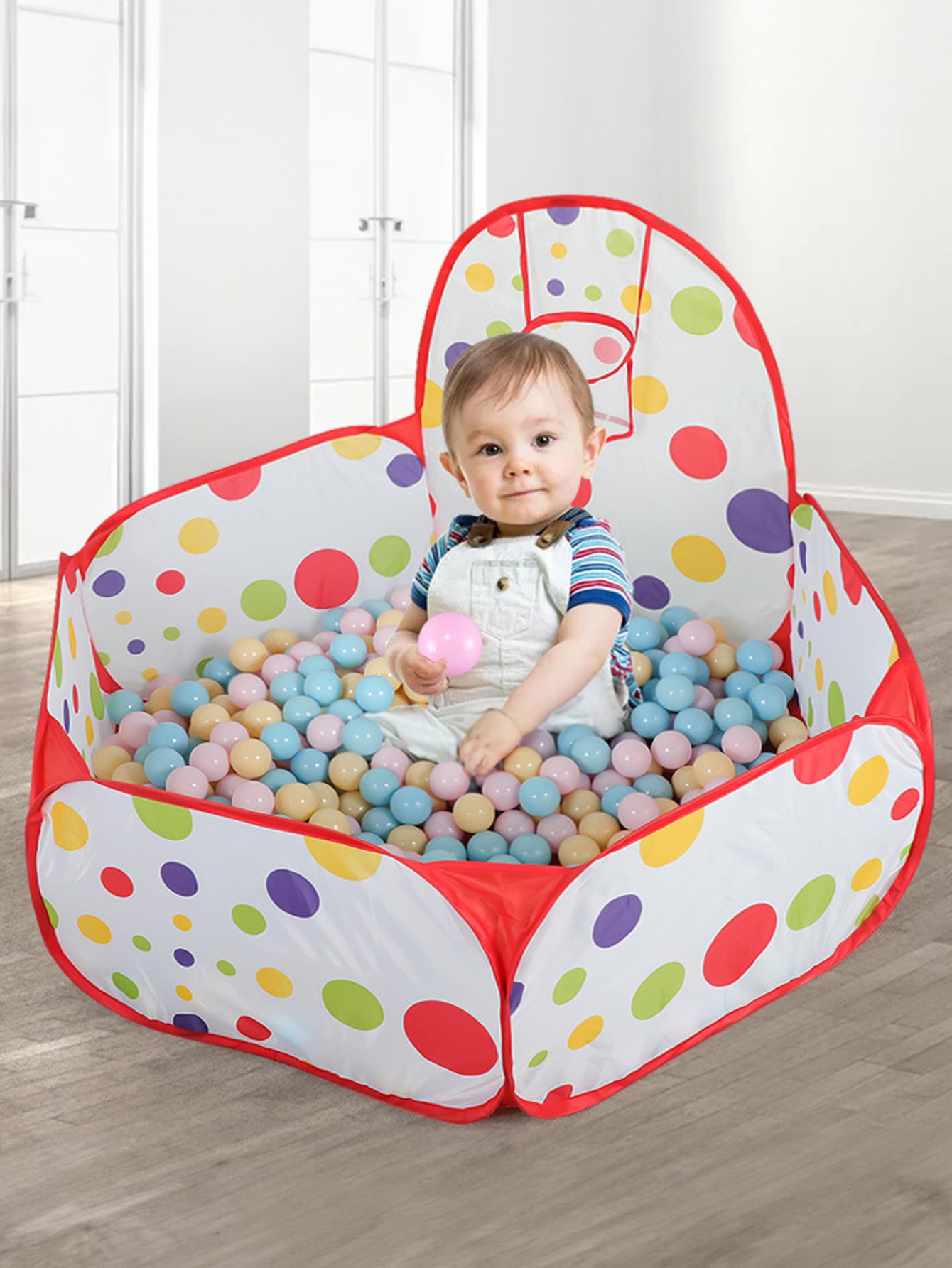 AliExpress Children's Ocean Ball Pool with Basketball Hoop Play Tent Playhouse with Basketball Hoop for Boys Girls Kids (Excluding Ball)