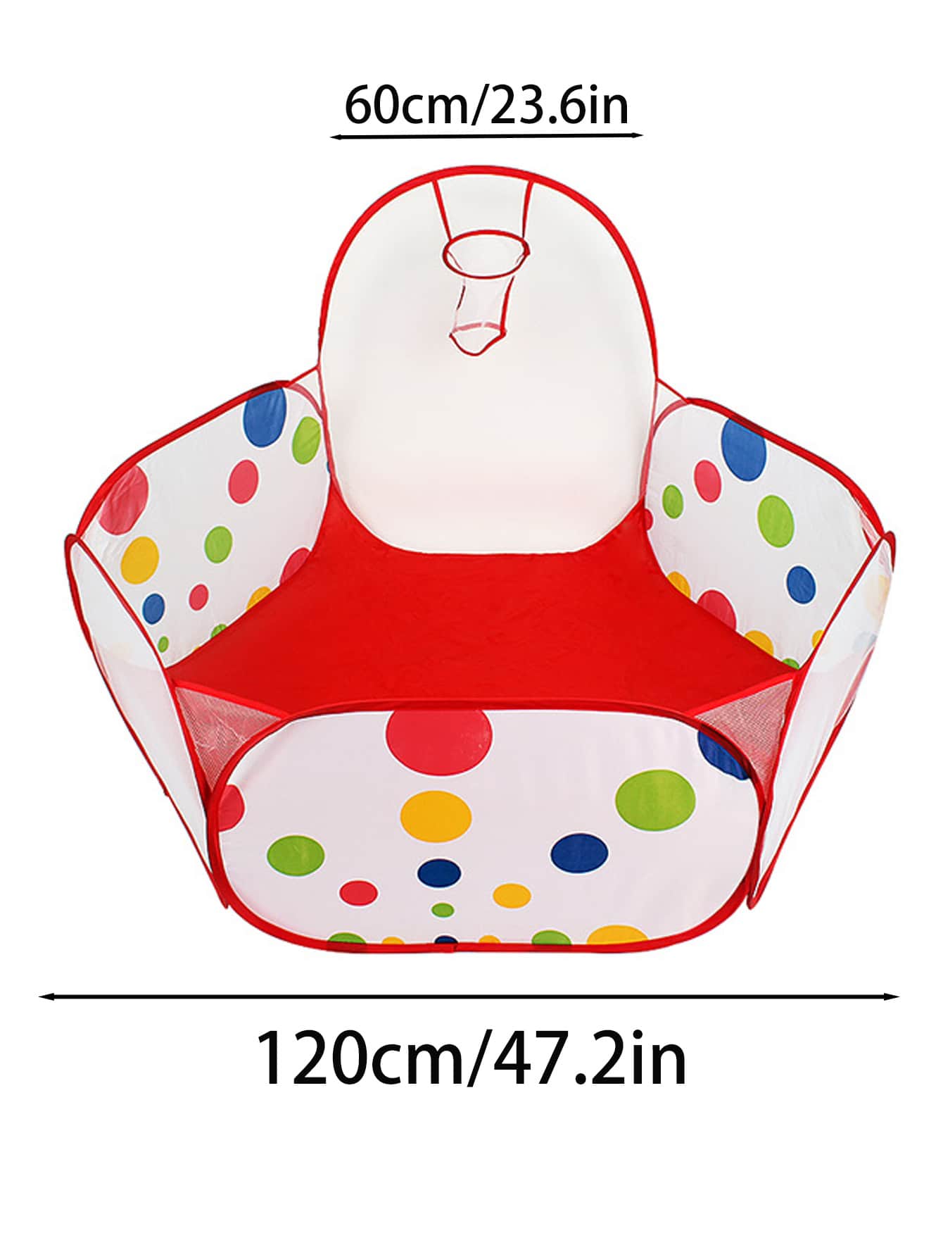 AliExpress Children's Ocean Ball Pool with Basketball Hoop Play Tent Playhouse with Basketball Hoop for Boys Girls Kids (Excluding Ball), view 4