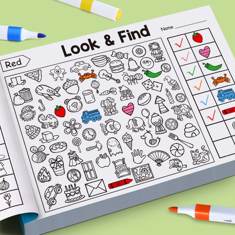 AliExpress Kids Search and Find Activity Coloring Book
