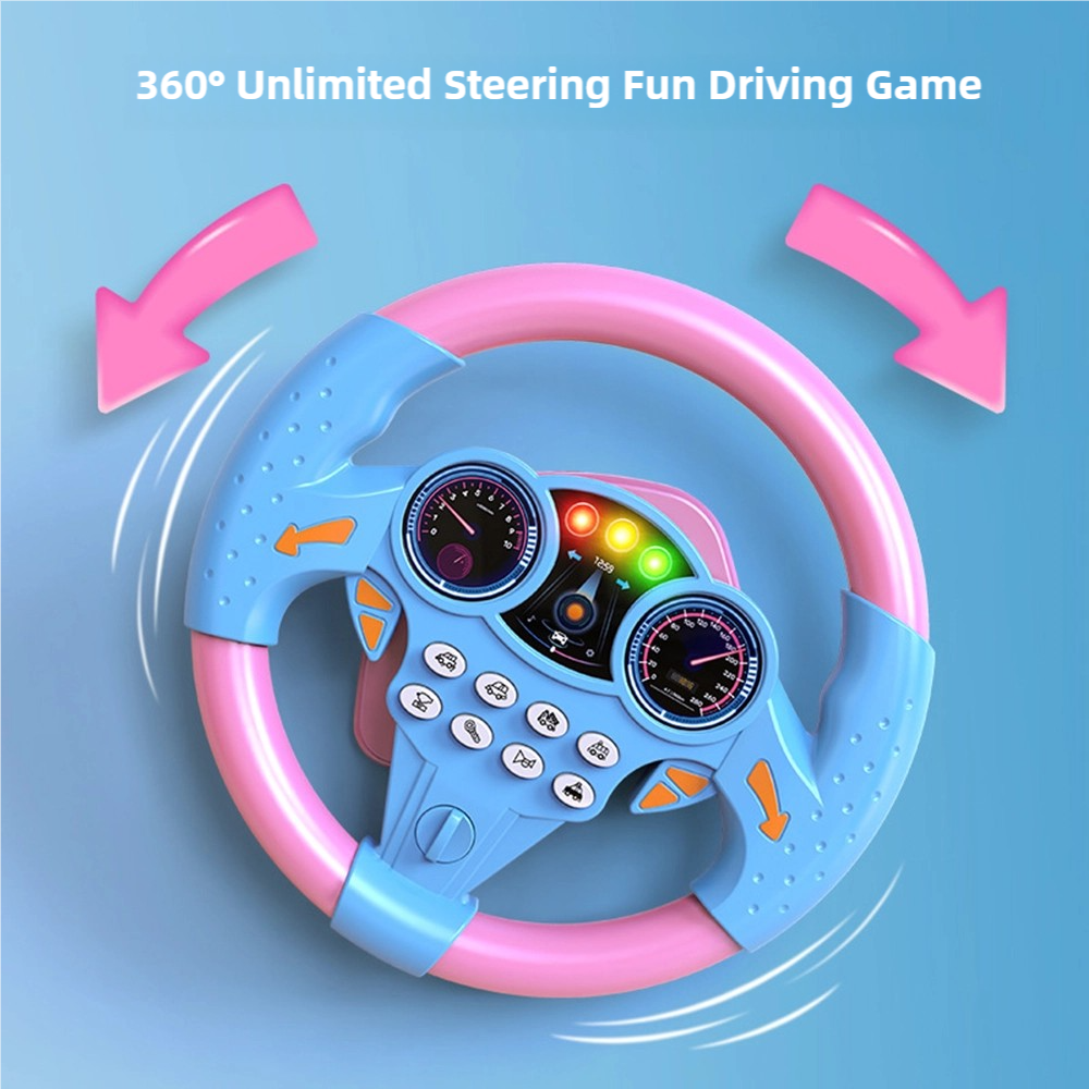 AliExpress Kids Steering Wheel Toy with Music, view 2