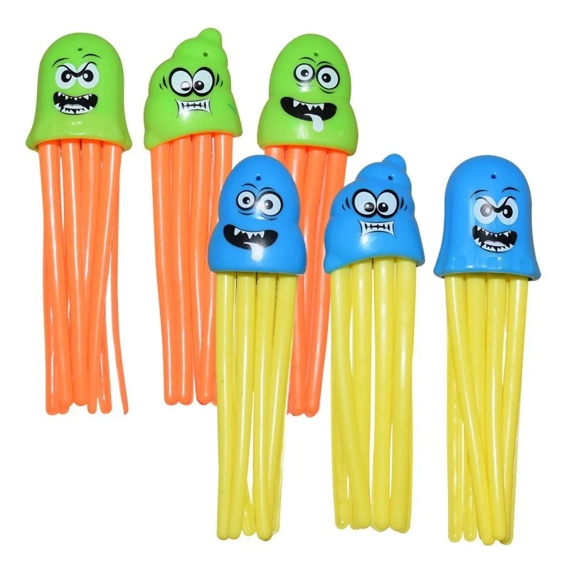 AliExpress Children's Summer Pool Diving Swimming Toys Shark Rocket Throwing Toys Water Fun Game Diving Pool Sinking Set for Boys Girls, view 4