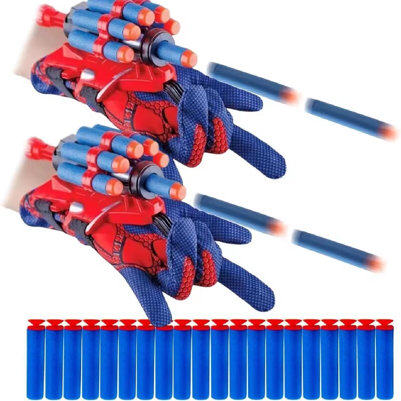 AliExpress Children's Wrist Toy Five Hole Wristband Hero Launcher Soft Spring Suction Cup Spinning Spray, view 5