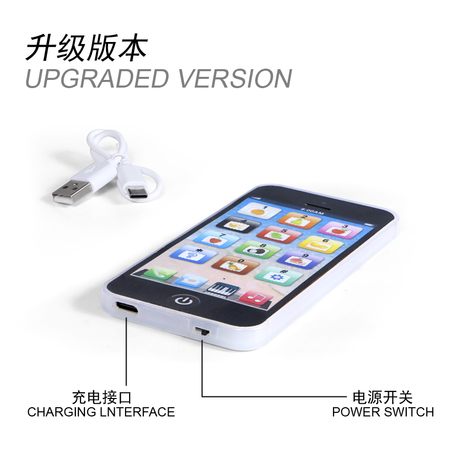 AliExpress Children Simulation Phone Baby Musical Early Educational Toys English Learning Cellphone with Light Sound Mobile Vocal Toy, view 4