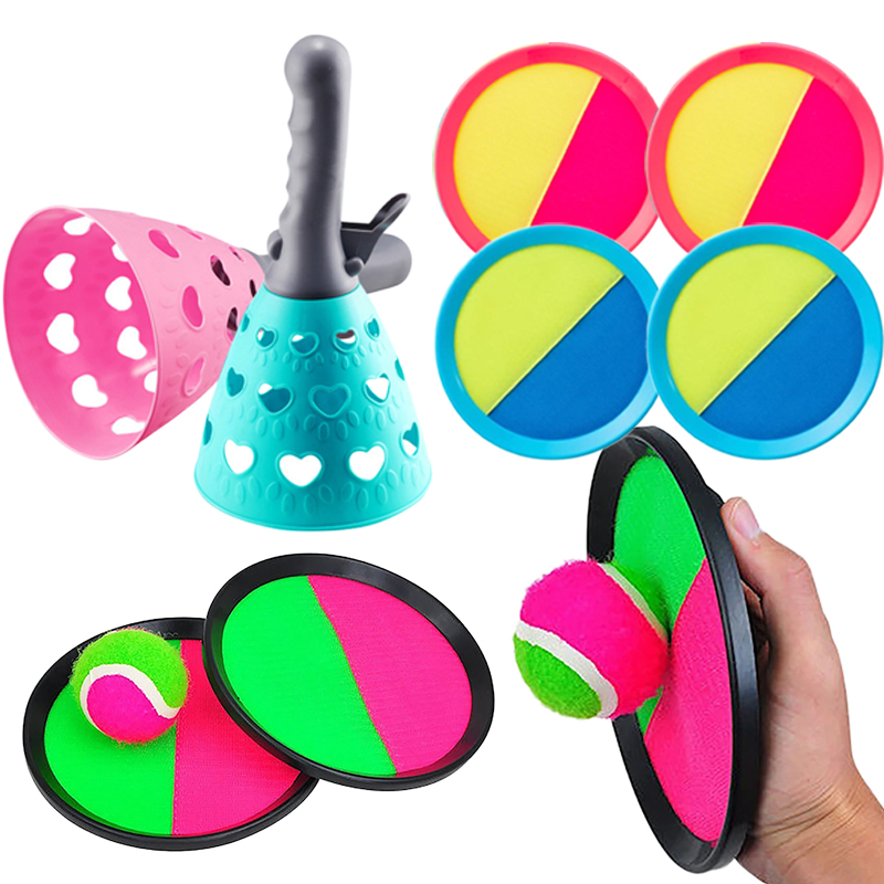 AliExpress Children Sports Toys Toss & Catch Ball Sticky Balls Parent-child Interaction Gifts Summer Outdoor Beach Toy Multiplayer Game TMZ
