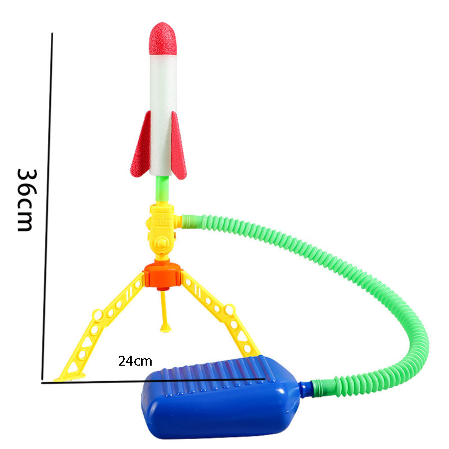 AliExpress Childrens Air Rocket Foot Pump Launcher Flying Toys Game Set Jump Practice Hands-Original Judgment Ability Accessories Random, view 5