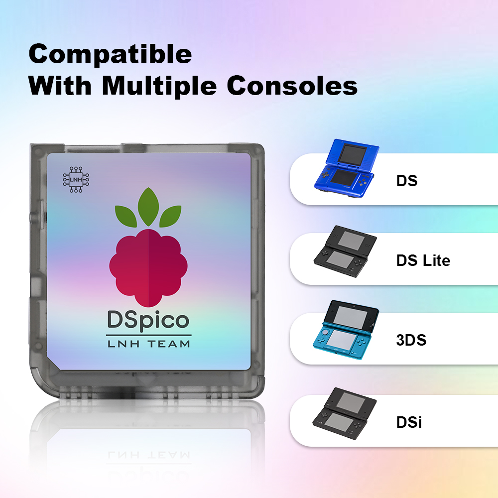AliExpress Chiscart Transparent Frosted MicroUSB DSpico Game Reader RP2040 16 MBit Compatible With NDS NDSL DSi 3DS Consoles, view 4