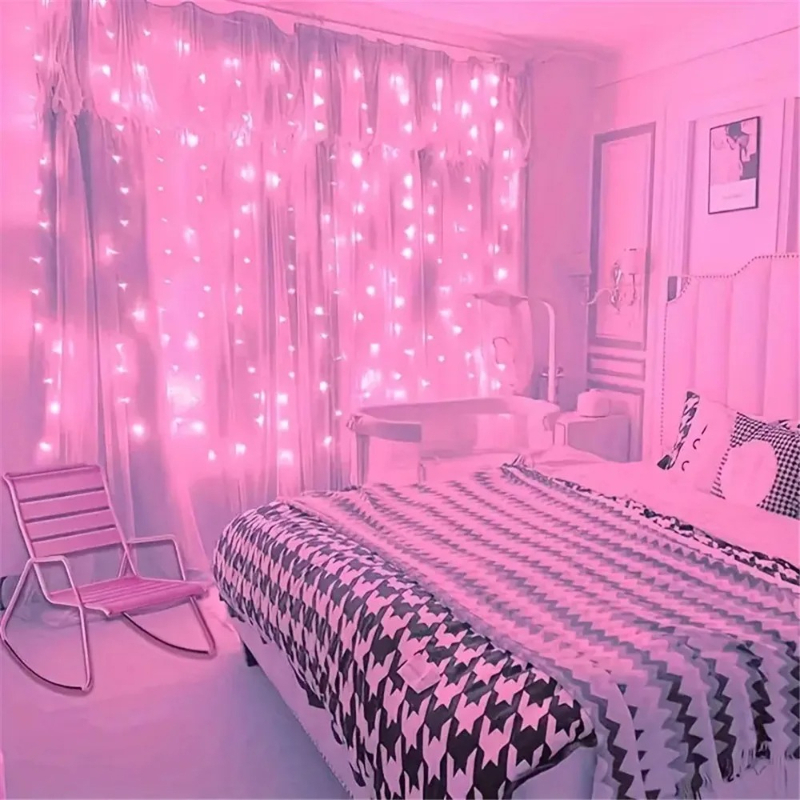 AliExpress USB LED Curtain Fairy Lights with Remote (8 Modes), view 2
