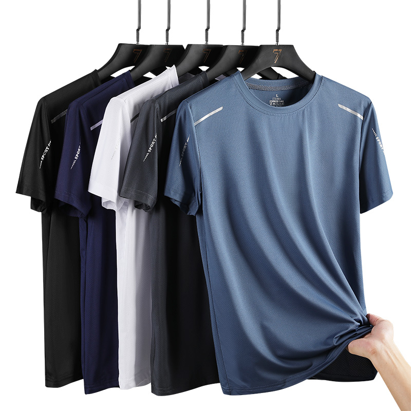 AliExpress CHRLCK Men's Running Quick Drying T-shirts Breathable Hiking Fishing Tees Soft Elasticity Outdoor Sports Short Shirt Summer
