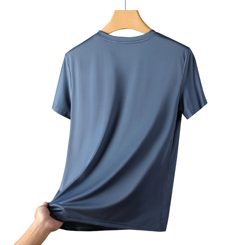 AliExpress CHRLCK Men's Running Quick Drying T-shirts Breathable Hiking Fishing Tees Soft Elasticity Outdoor Sports Short Shirt Summer, view 3