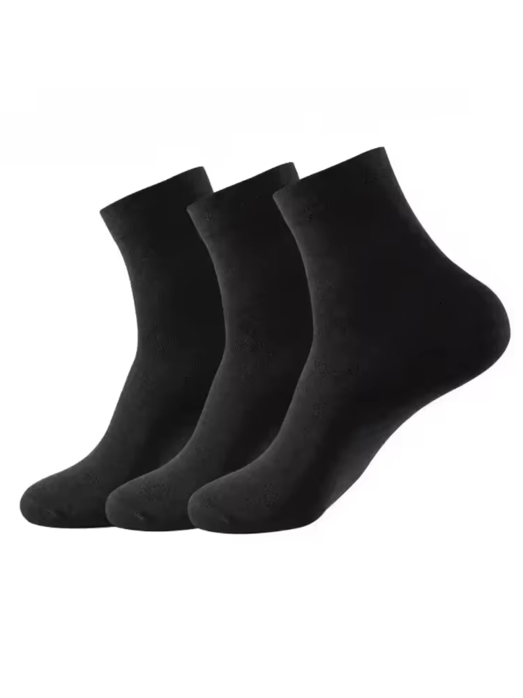 AliExpress CHUANGERM 10-Pack Men's Black Dress Socks, view 3
