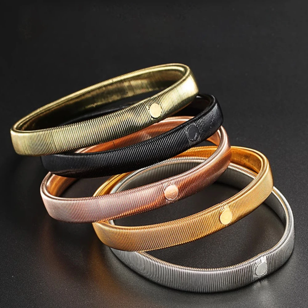 AliExpress Classic Style 2pcs/pair Anti-Slip Elastic Shirt Sleeve Holders Metal Armbands Band Stretch Garters for Women Men Practical, view 2