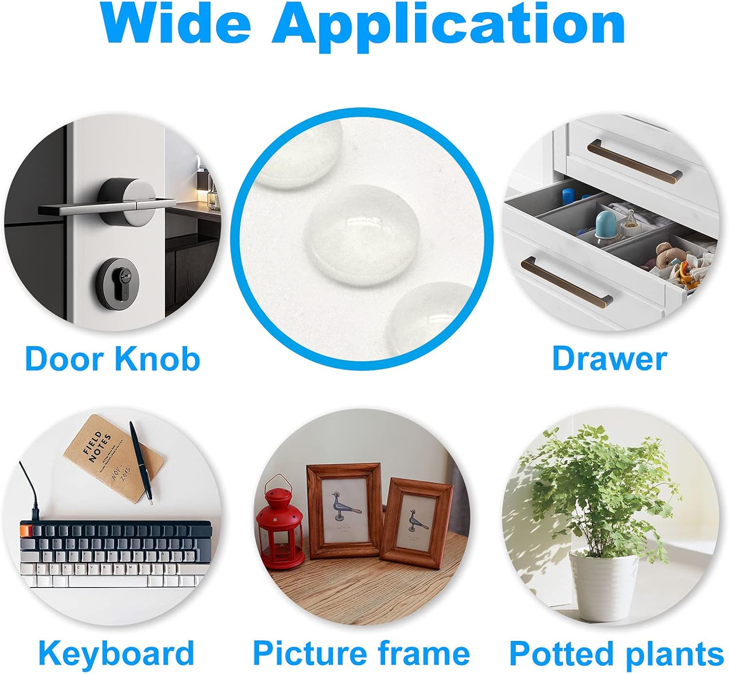 AliExpress Clear Self-Adhesive Cabinet Door Bumpers, view 5
