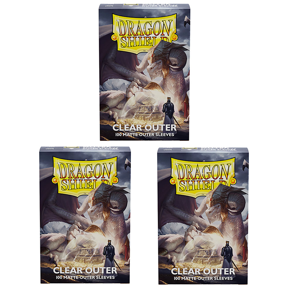 AliExpress Clear Outer 100 Pcs Matte Dragon Shield: Outer Sleeves Are Smooth & Tough - Compatible with Magic PKM Cards Protector Cover