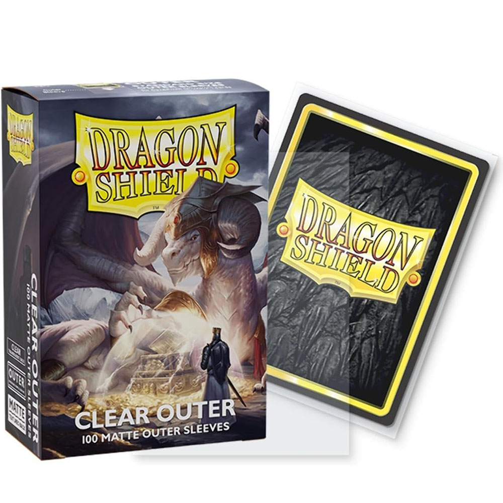AliExpress Clear Outer 100 Pcs Matte Dragon Shield: Outer Sleeves Are Smooth & Tough - Compatible with Magic PKM Cards Protector Cover, view 3