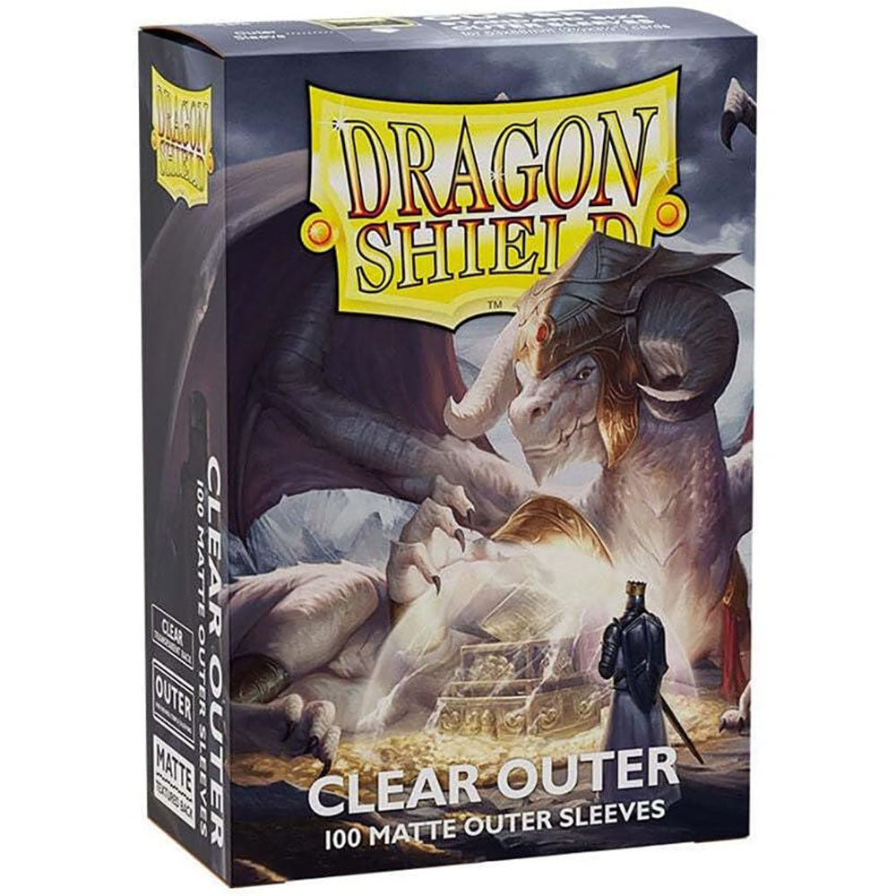 AliExpress Clear Outer 100 Pcs Matte Dragon Shield: Outer Sleeves Are Smooth & Tough - Compatible with Magic PKM Cards Protector Cover, view 4