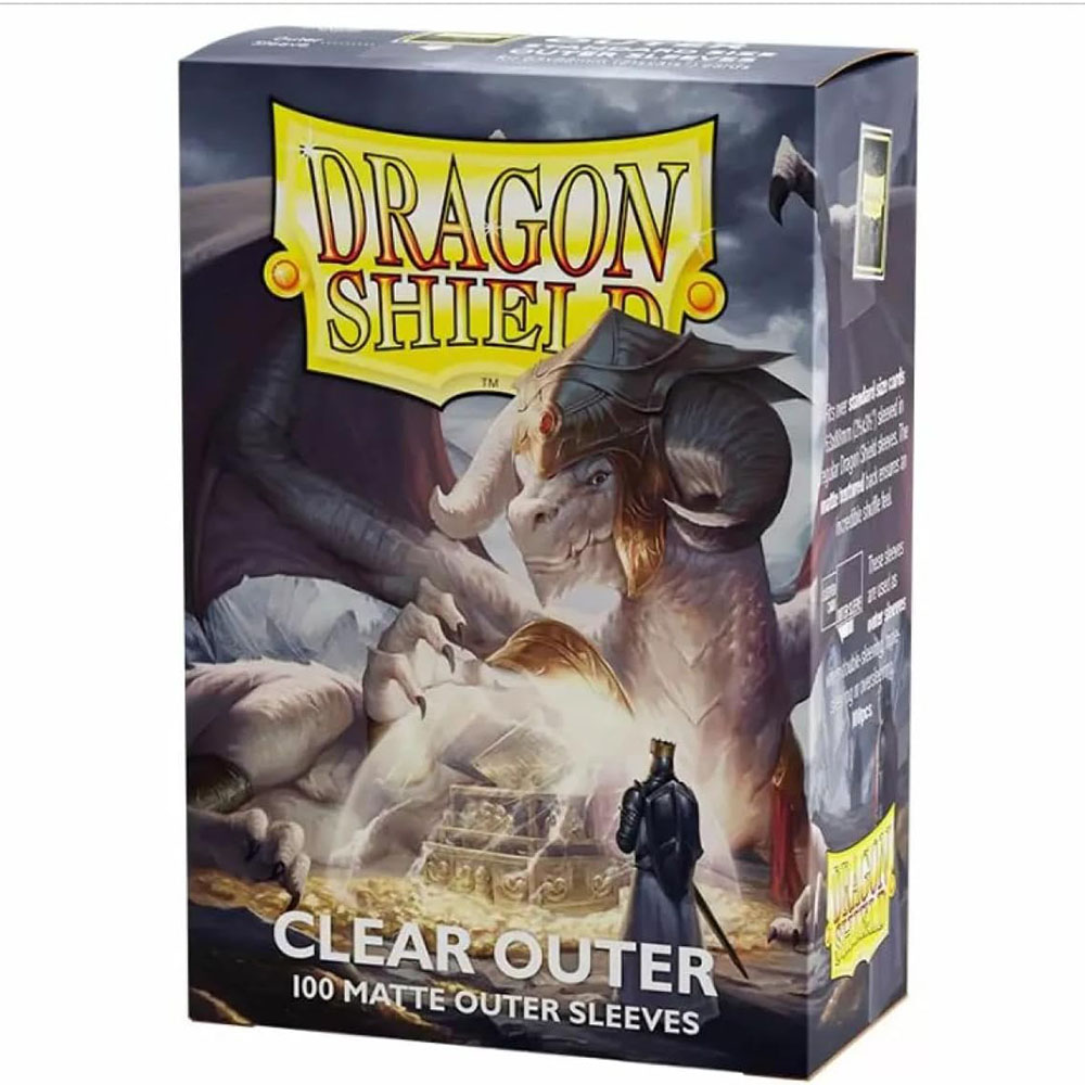 AliExpress Clear Outer 100 Pcs Matte Dragon Shield: Outer Sleeves Are Smooth & Tough - Compatible with Magic PKM Cards Protector Cover, view 6
