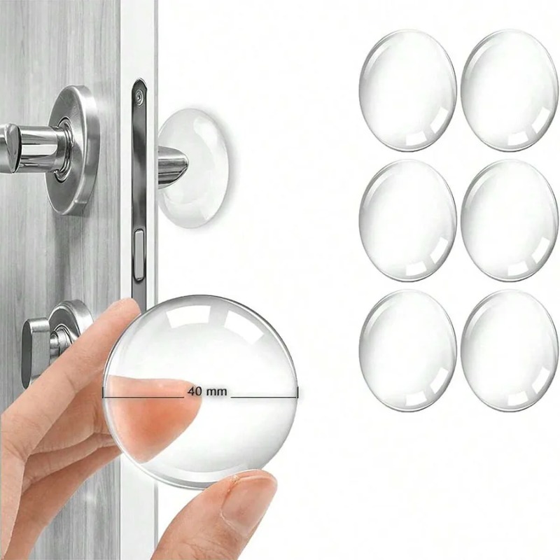 AliExpress Clear Soft Rubber Door Knob Wall Shield Mute Stickers Door Stopper Handle Bumper Protective Plug for Wall Muffler Pad