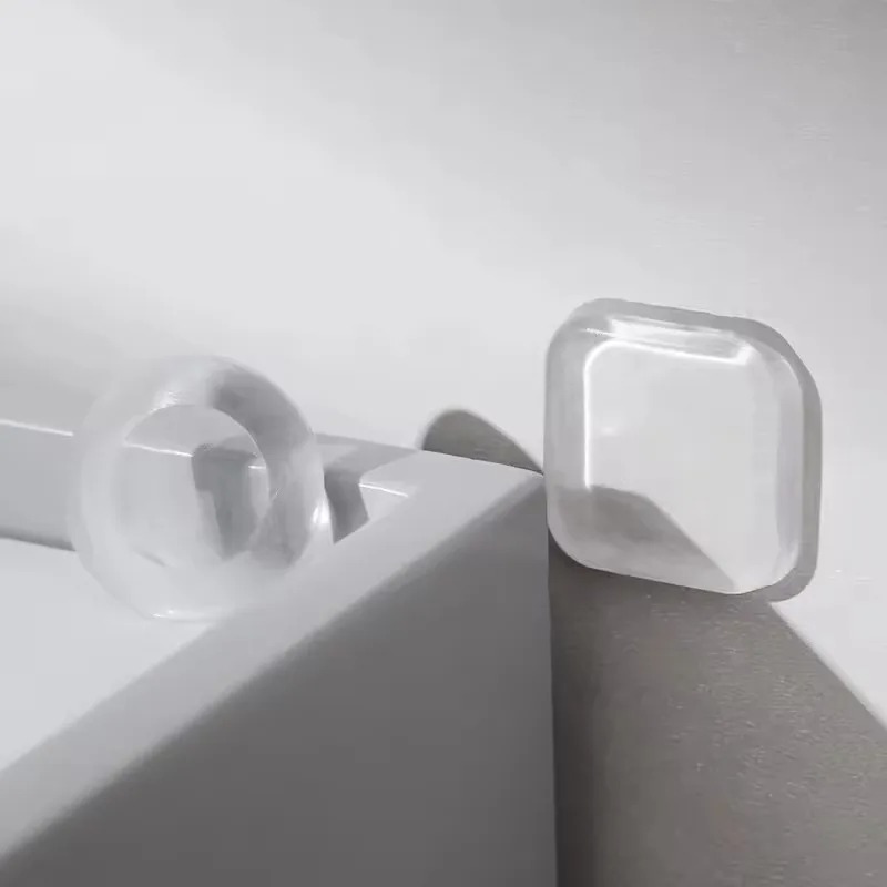 AliExpress Clear Soft Rubber Door Knob Wall Shield Mute Stickers Door Stopper Handle Bumper Protective Plug for Wall Muffler Pad, view 6