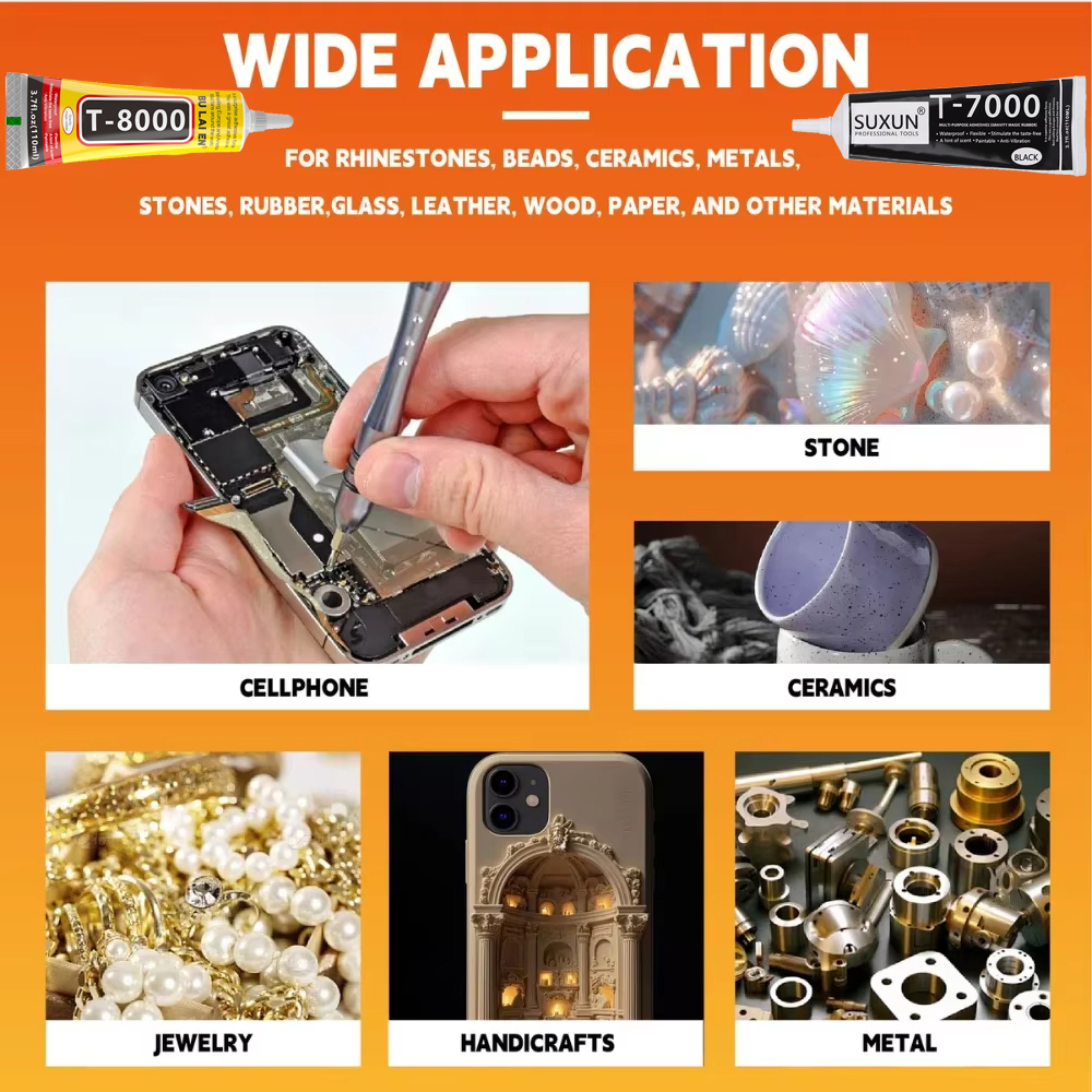 AliExpress Clear T-8000 and Black T-7000 Craft Adhesive, view 6