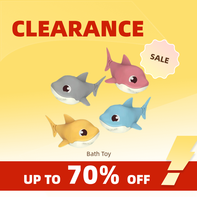 AliExpress Clearance_1pc Summer hot new cartoon shark baby water play toy with wind up chain, outdoor beach toy, shower toy, bath toy_Conti