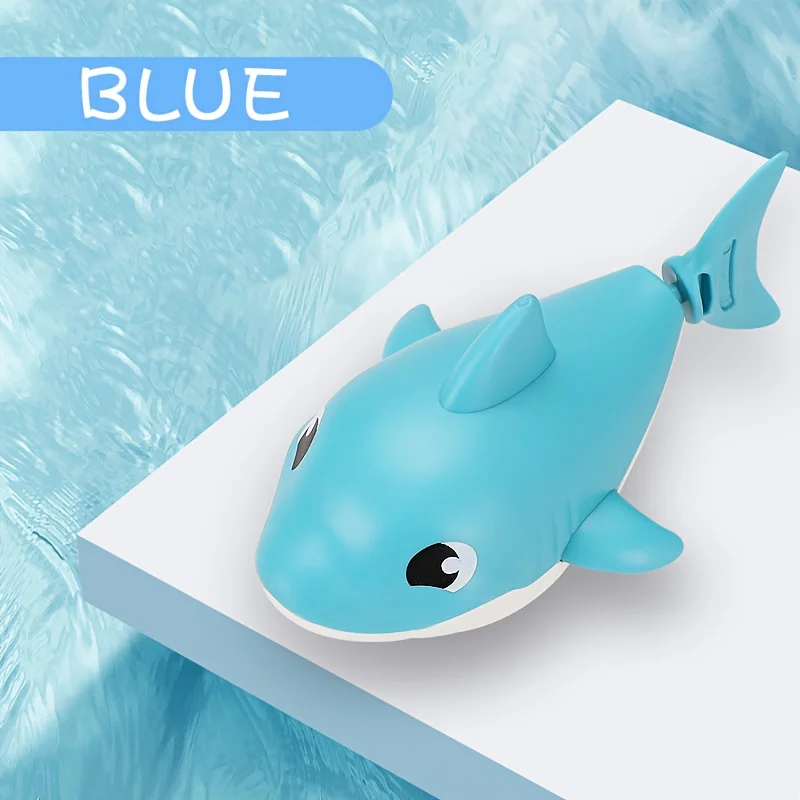 AliExpress Clearance_1pc Summer hot new cartoon shark baby water play toy with wind up chain, outdoor beach toy, shower toy, bath toy_Conti, view 6