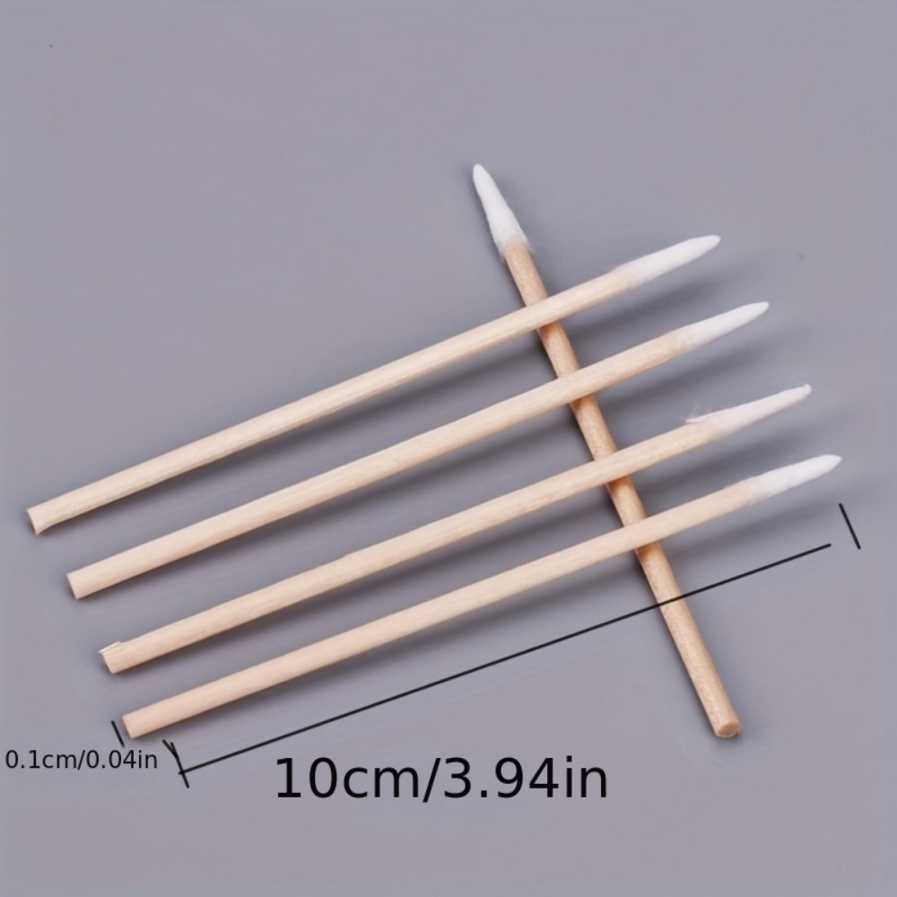 AliExpress Clearance_900/100/300pcs Disposable Wooden Micro Bud Swabs Lint Free Eyelash Extension Glue Removing Tools Makeup Mini Brush_Con, view 3