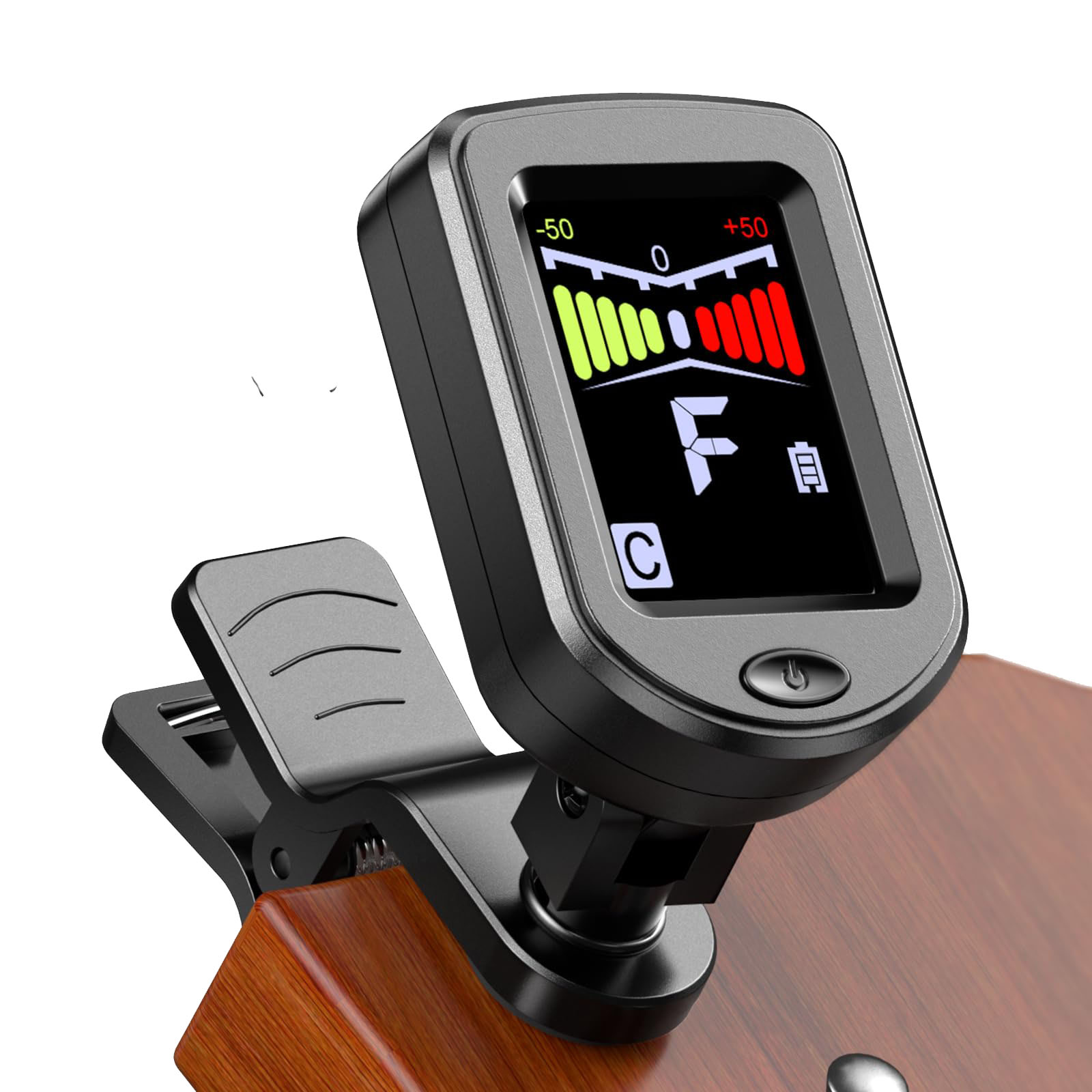 AliExpress Clip-On Guitar Tuner with Regular/Color Screen 360° Rotatable Chromatic Tuner for Guitar, Bass, Ukulele, Violin