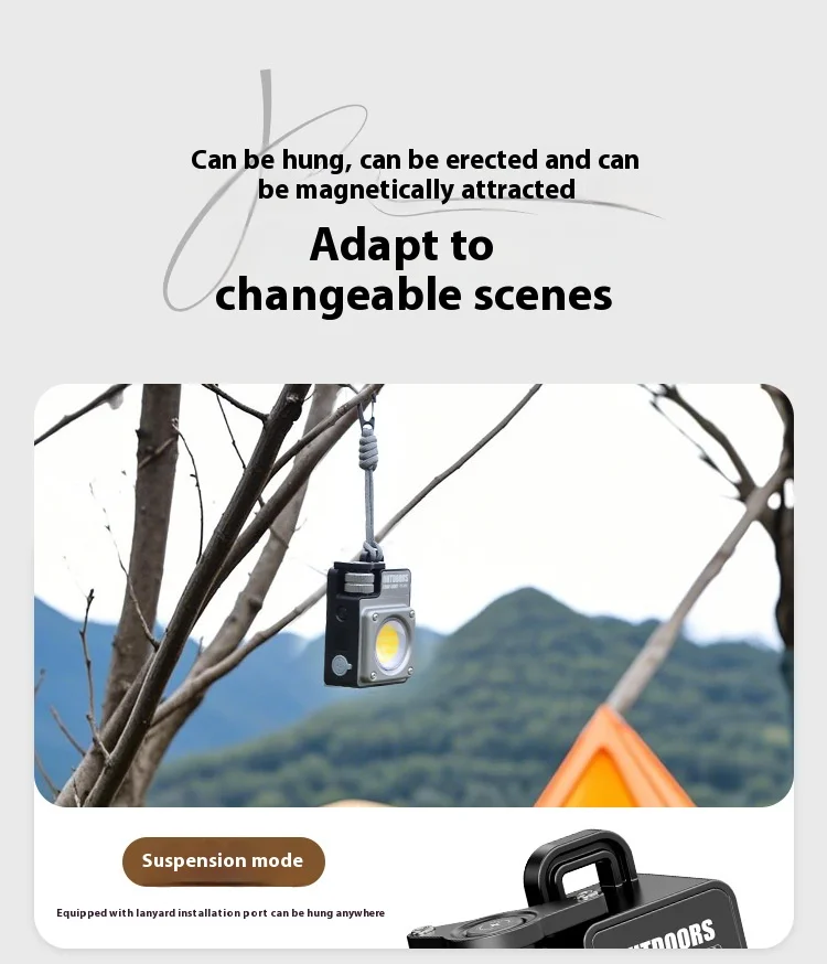 AliExpress COB Camping Light with Magnetic Hook, view 4