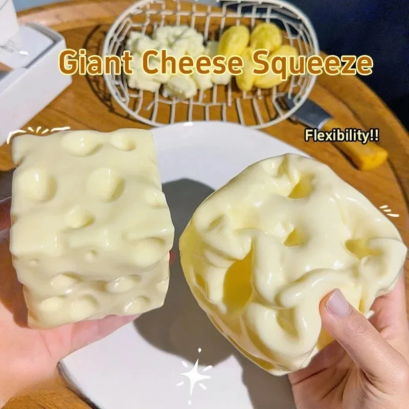 AliExpress Coconut Oil Cheese Butter Stick Squishy Blind Box Moldable Stress Ball Butter Cheese Bar Squeeze Fidget Toy Decompress Vent Toy, view 3