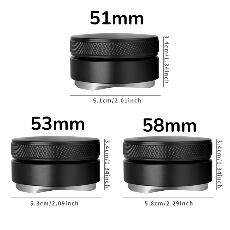 AliExpress Coffee Distributor Espresso Distribution Tool/Leveler 3 Angled Slopes Adjustable Palm Tamper Fits 51/53/58mm Portafilter, view 2