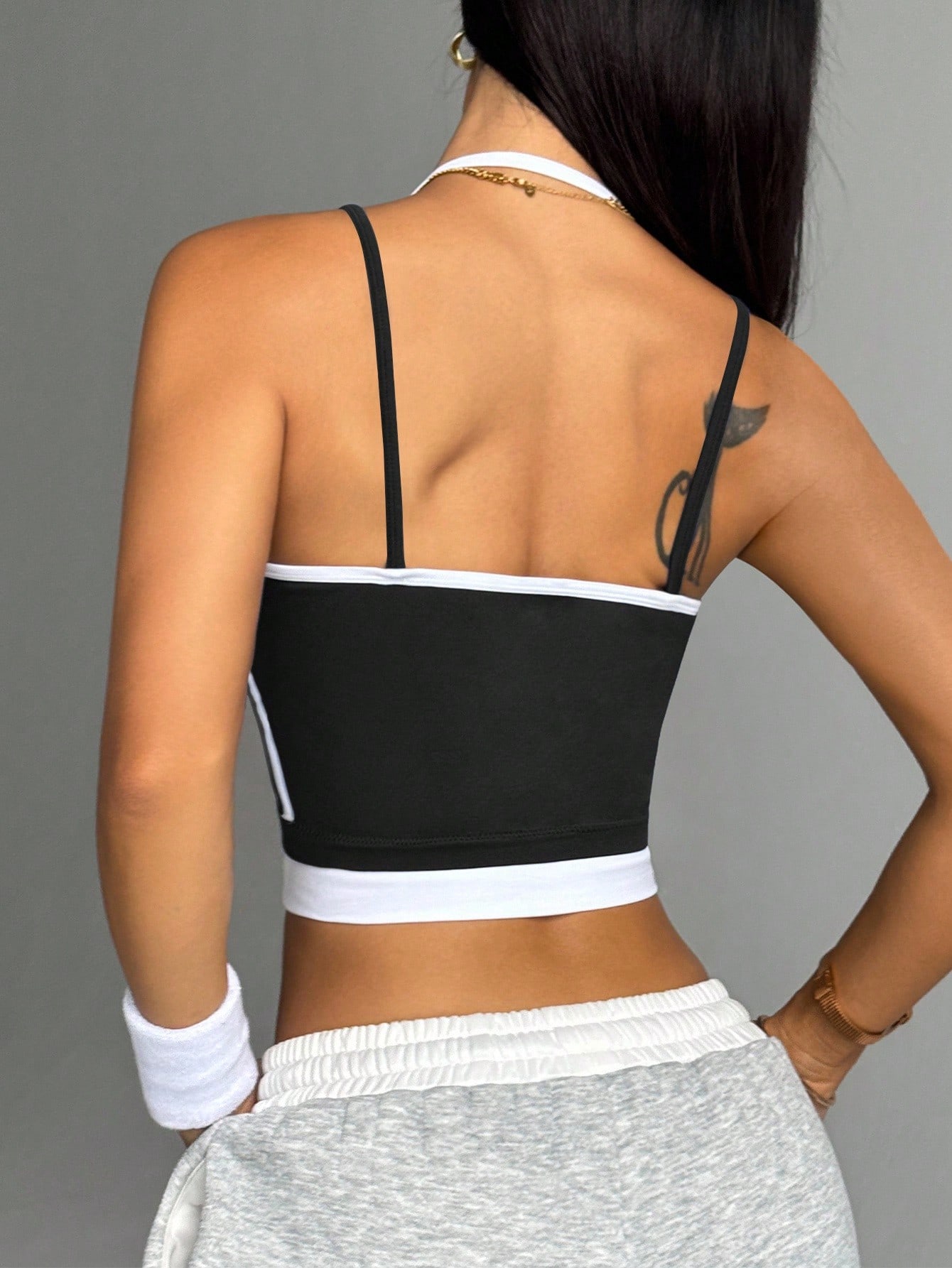 AliExpress Women's Color-Block Wire-Free Sports Vest, view 2