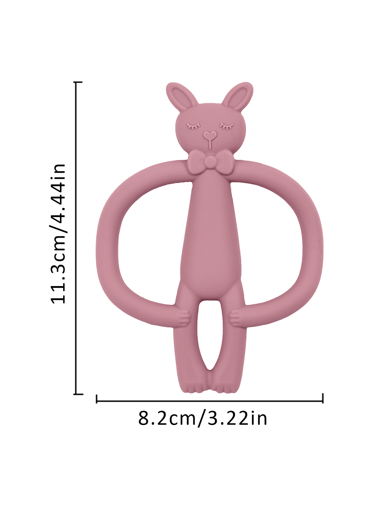 AliExpress Color Kids 1PCS Silicone Teether Toys Baby Nursing Teether Gifts Newborn Cartoon Rabbit Teether Toys Teething Infant Chewing Toy, view 4