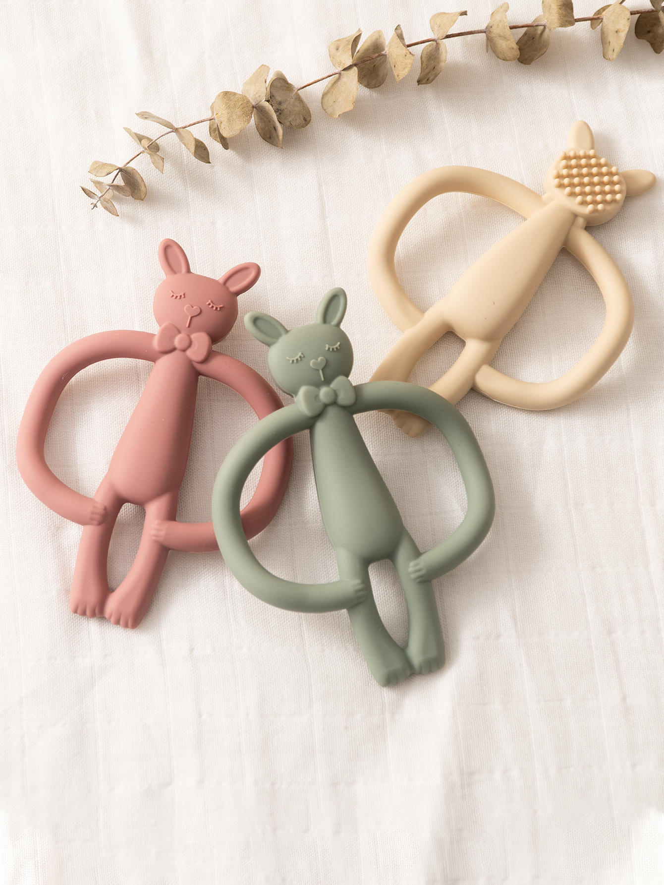 AliExpress Color Kids 1PCS Silicone Teether Toys Baby Nursing Teether Gifts Newborn Cartoon Rabbit Teether Toys Teething Infant Chewing Toy, view 3