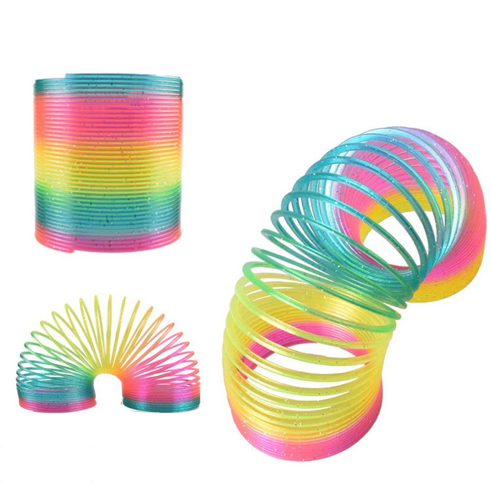 AliExpress Color Magic Bounce Toys Board Games for Children Anti-stress Magic Ring Spring Rainbow Board Game Kids Creative Funny Gifts, view 2