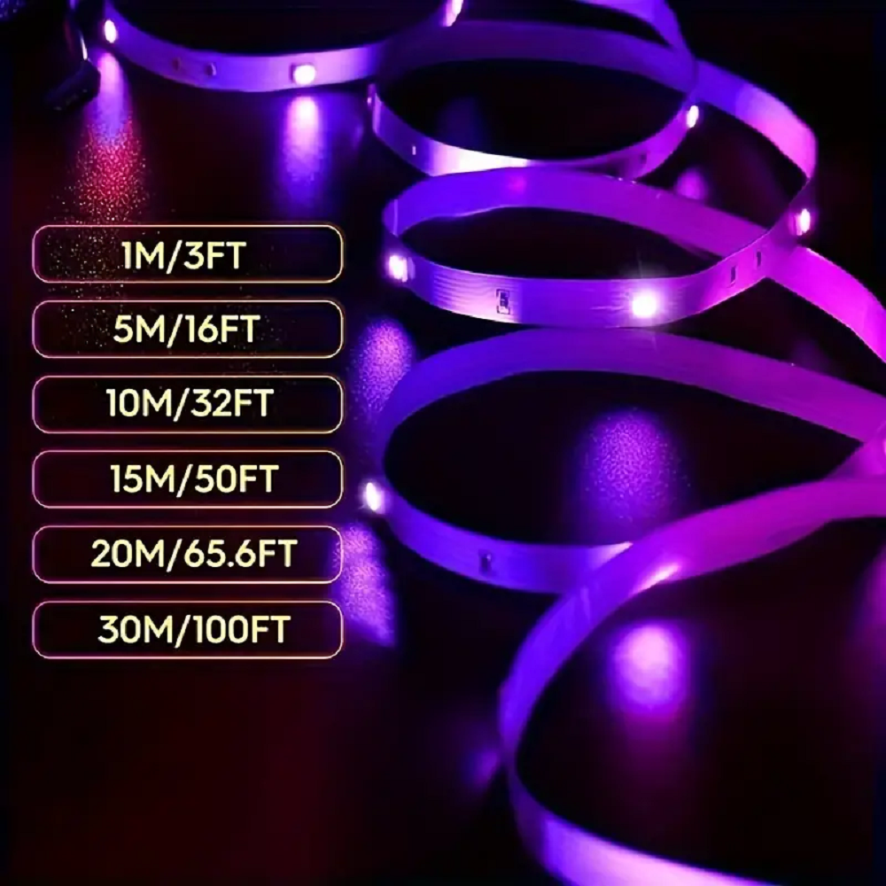AliExpress Bluetooth RGB 5050 LED Strip Lights (10m to 30m), view 3