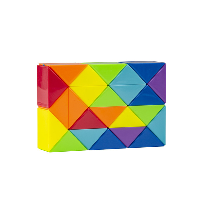 AliExpress Colored Magic Cube Toys Magic Rule Snake Multi-color Puzzle Fidget Toys Decompression Transformable Cubes Educational Toys, view 6