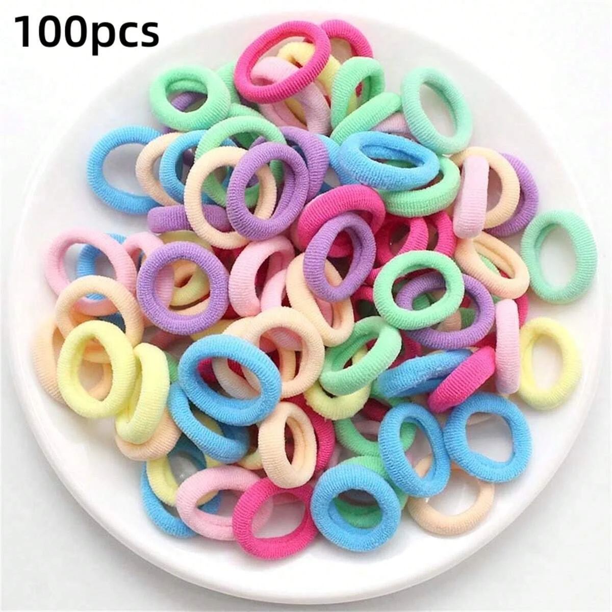 AliExpress Colorful Scrunchie Rubber Hair Ties