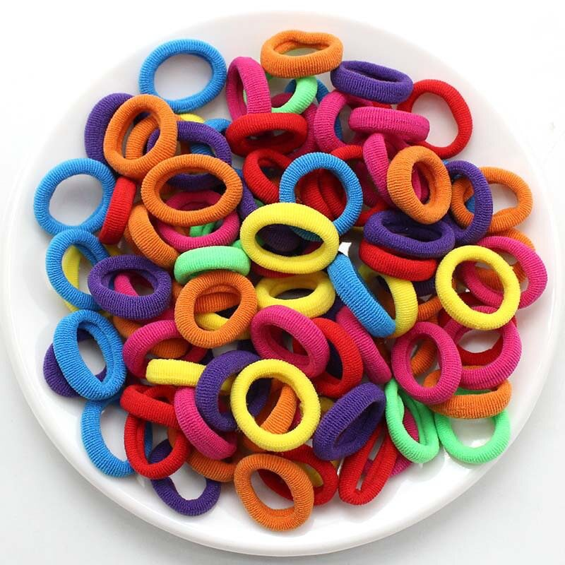 AliExpress Colorful Scrunchie Rubber Hair Ties, view 3