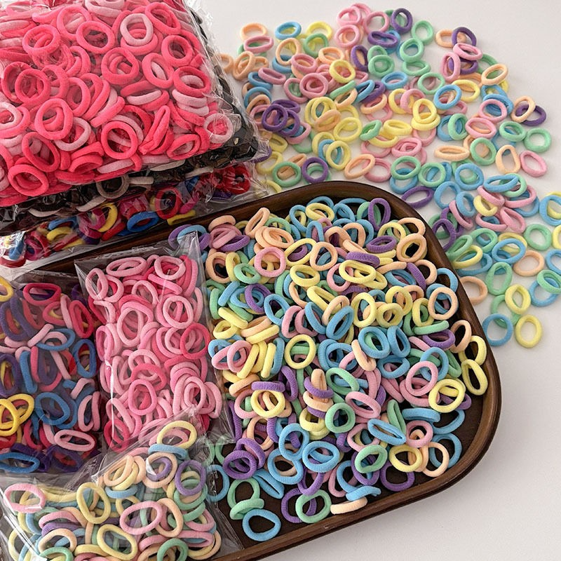 AliExpress Colorful Scrunchie Rubber Hair Ties, view 4