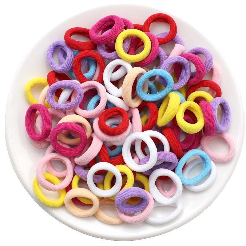 AliExpress Colorful Scrunchie Rubber Hair Ties, view 5
